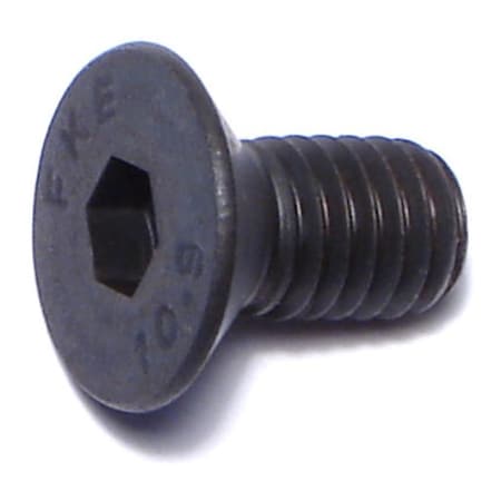 Midwest Fastener M6-1.00 Socket Head Cap Screw, Flat, Black Oxide Steel, 12 mm Length, 12 PK 76027